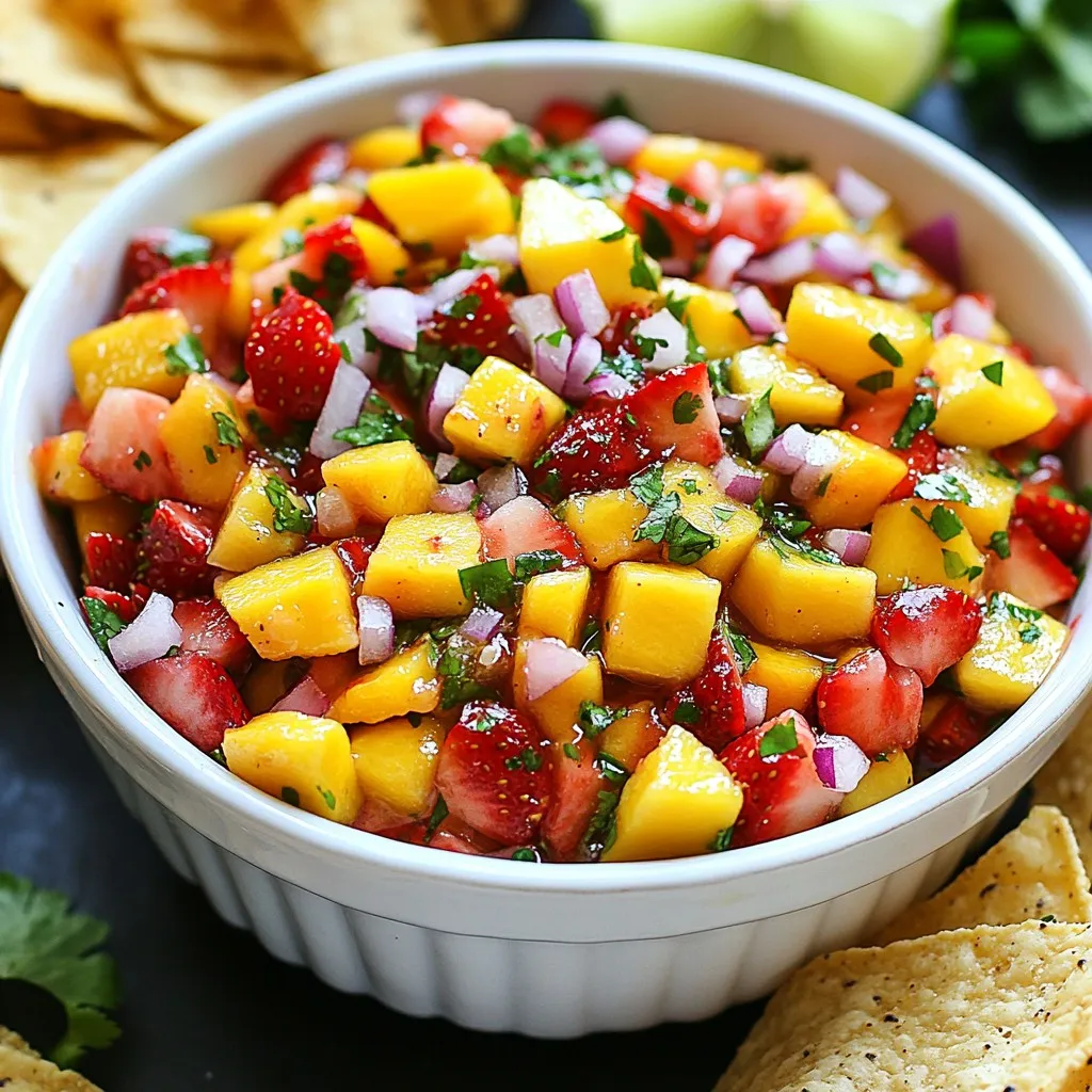 Strawberry Mango Fruit Salsa Fresh and Colorful Treat