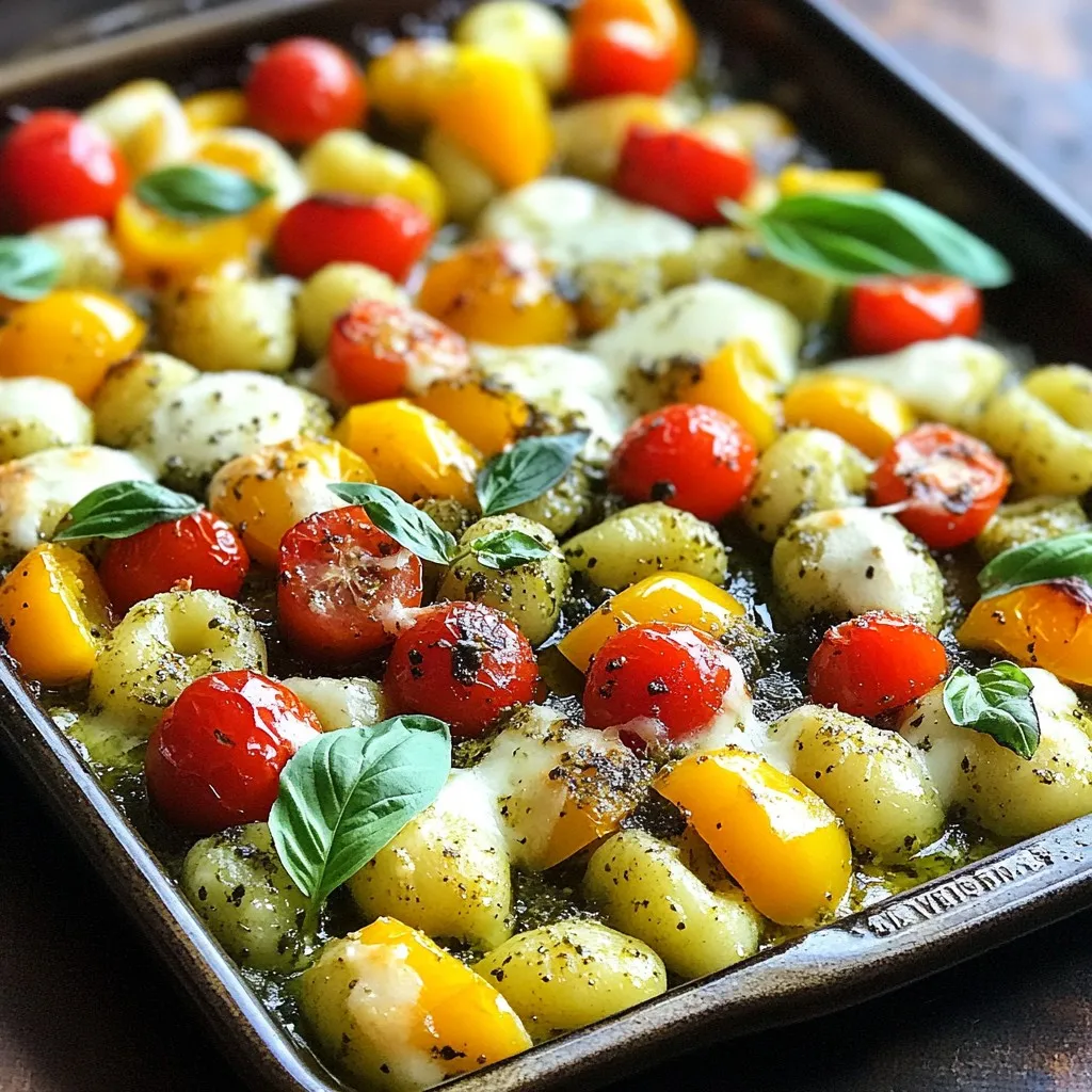 Pesto Gnocchi Sheet Pan Bake Simple and Delicious Meal