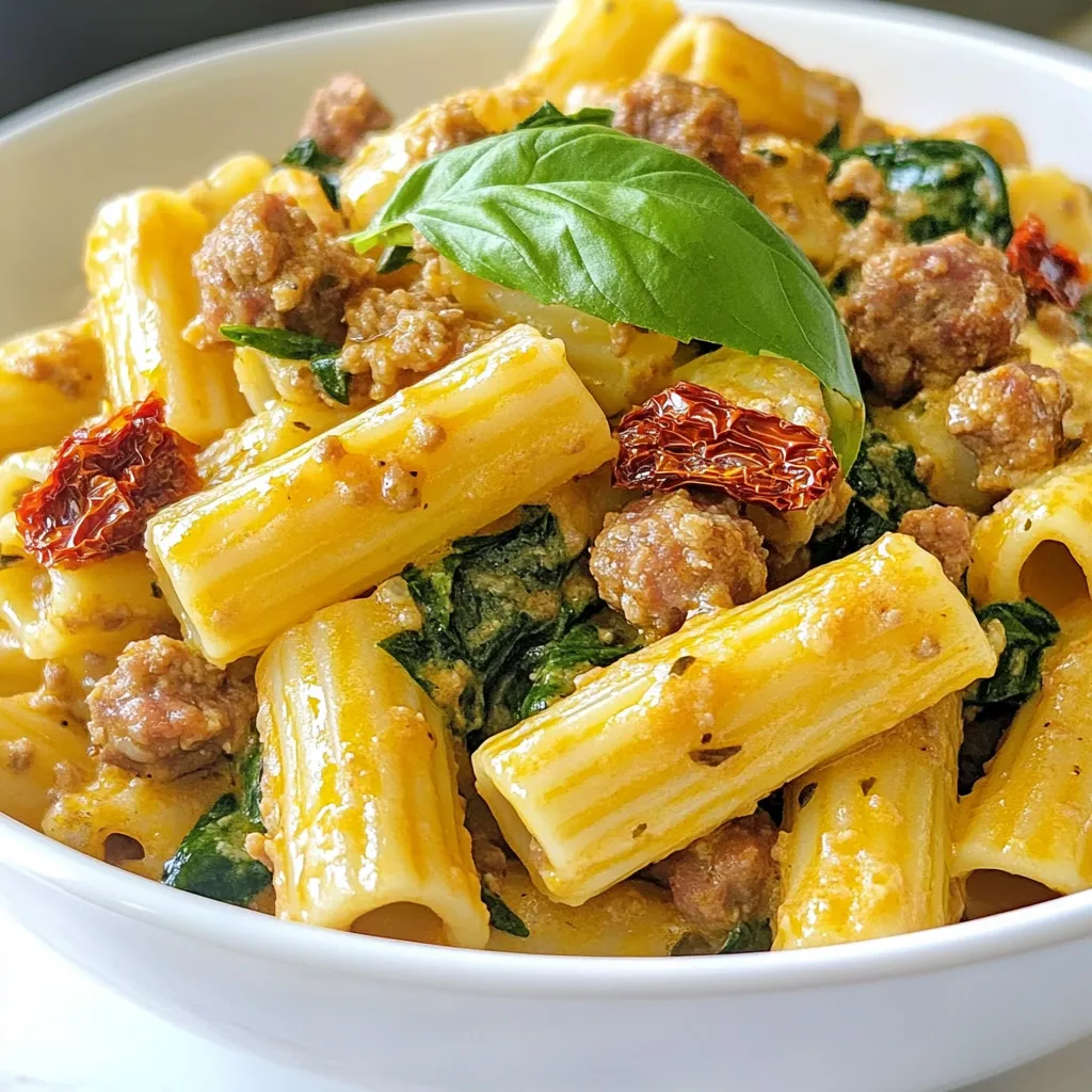 Creamy Italian Sausage Rigatoni Flavorful Dinner Dish