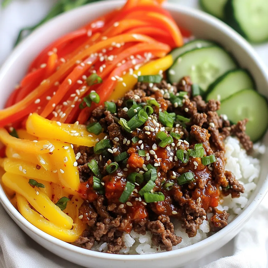 Spicy Korean Beef Bowls Savory and Flavorful Delight