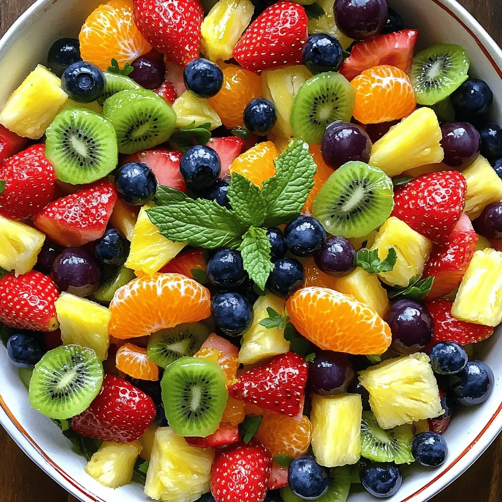 Rainbow Fruit Salad Colorful and Tasty Delight