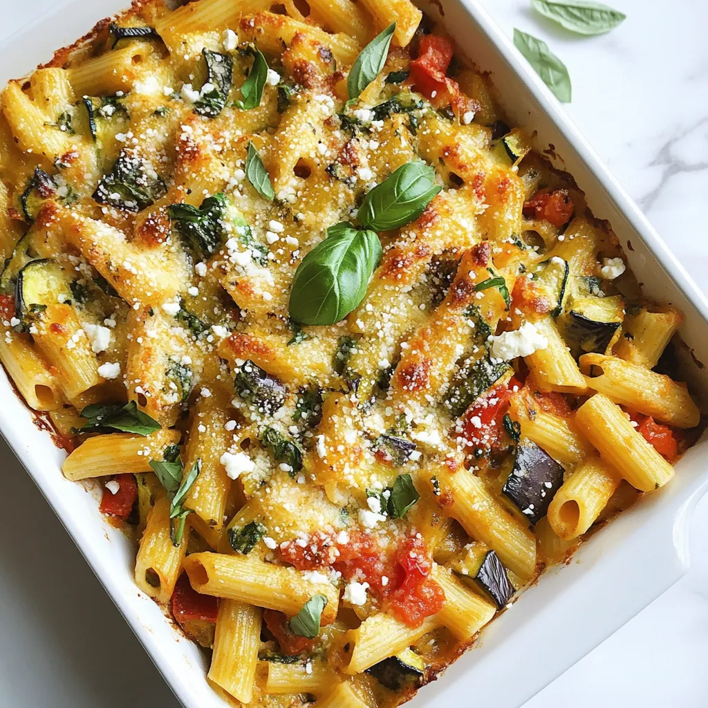 Mediterranean Vegetable Pasta Bake Flavorful Delight