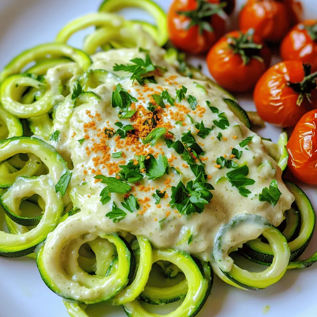 Zucchini Noodle Alfredo Creamy and Flavorful Delight