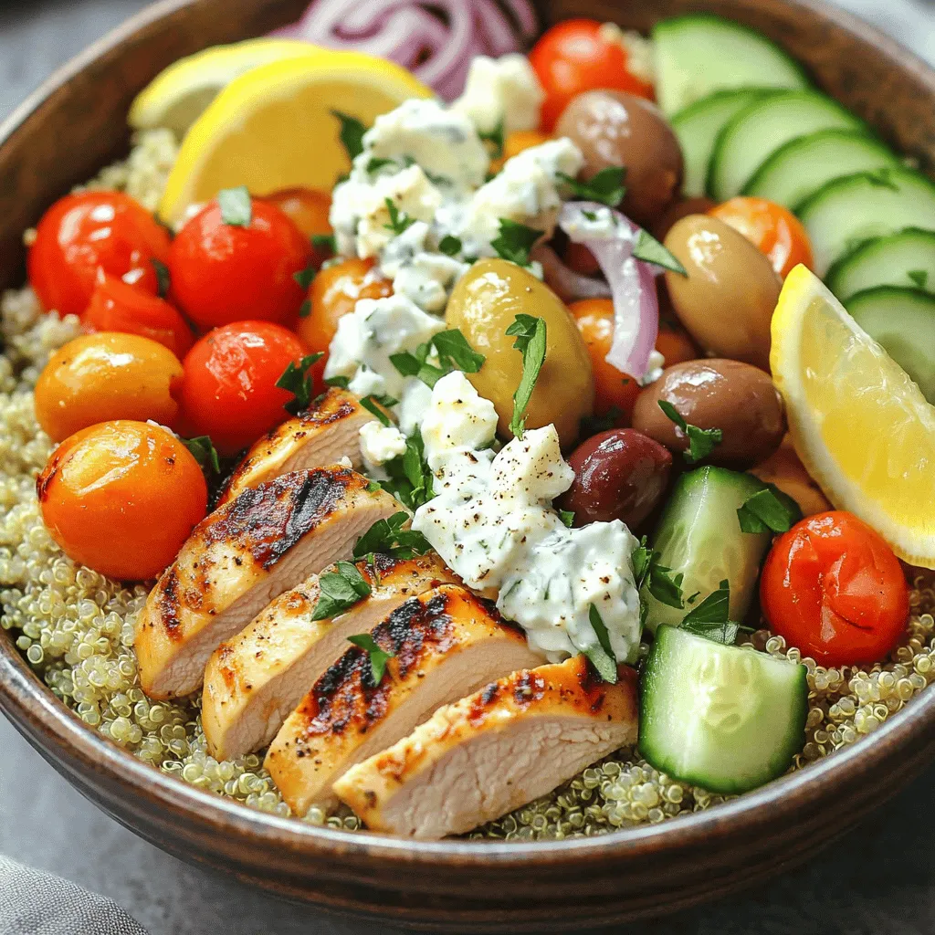 Greek Chicken Bowls Flavorful and Healthy Meal Option
