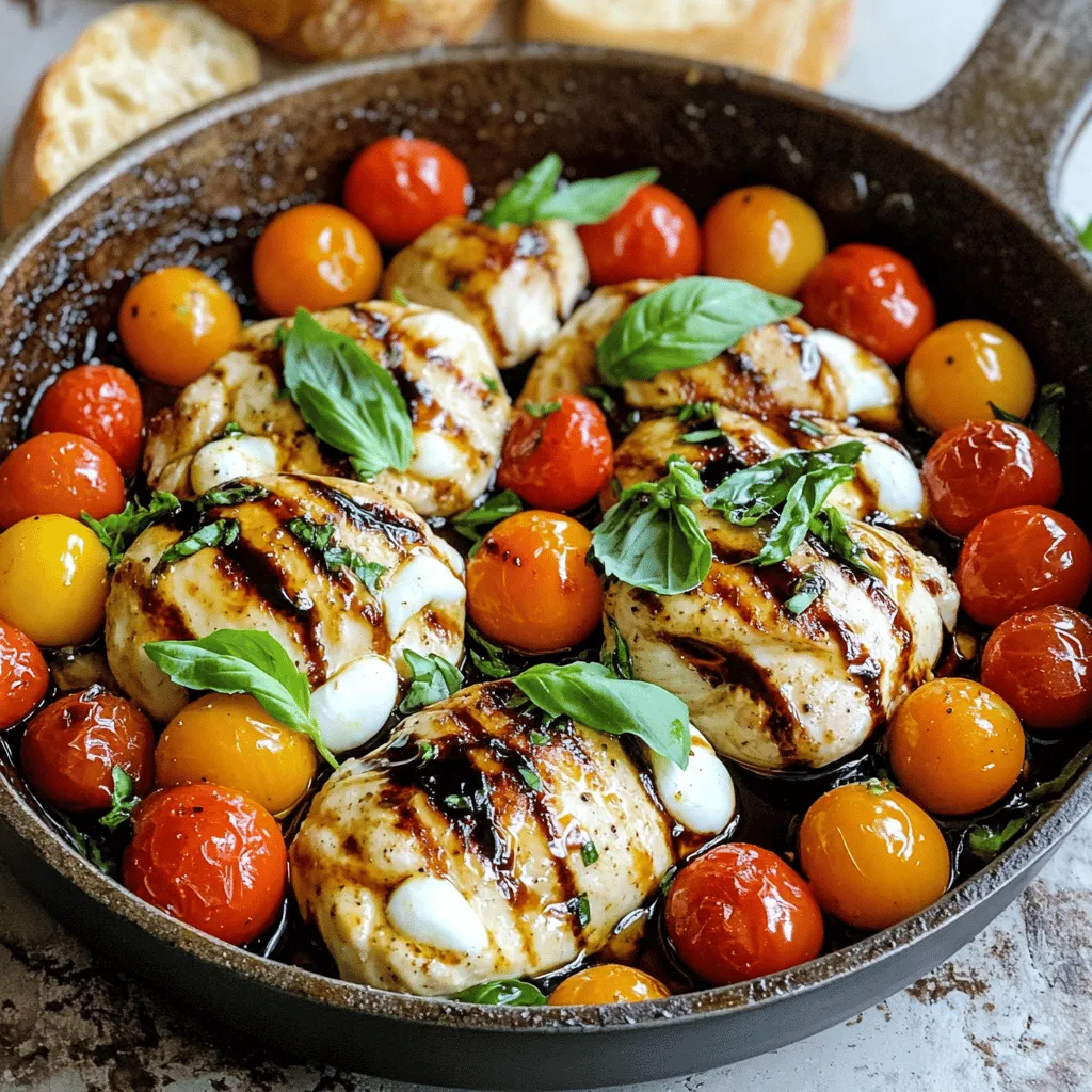 Chicken Caprese Skillet Flavorful One-Pan Delight