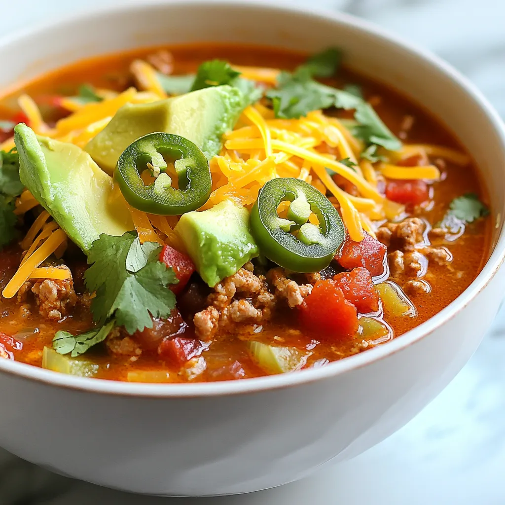 Low Carb Taco Soup Simple and Hearty Recipe