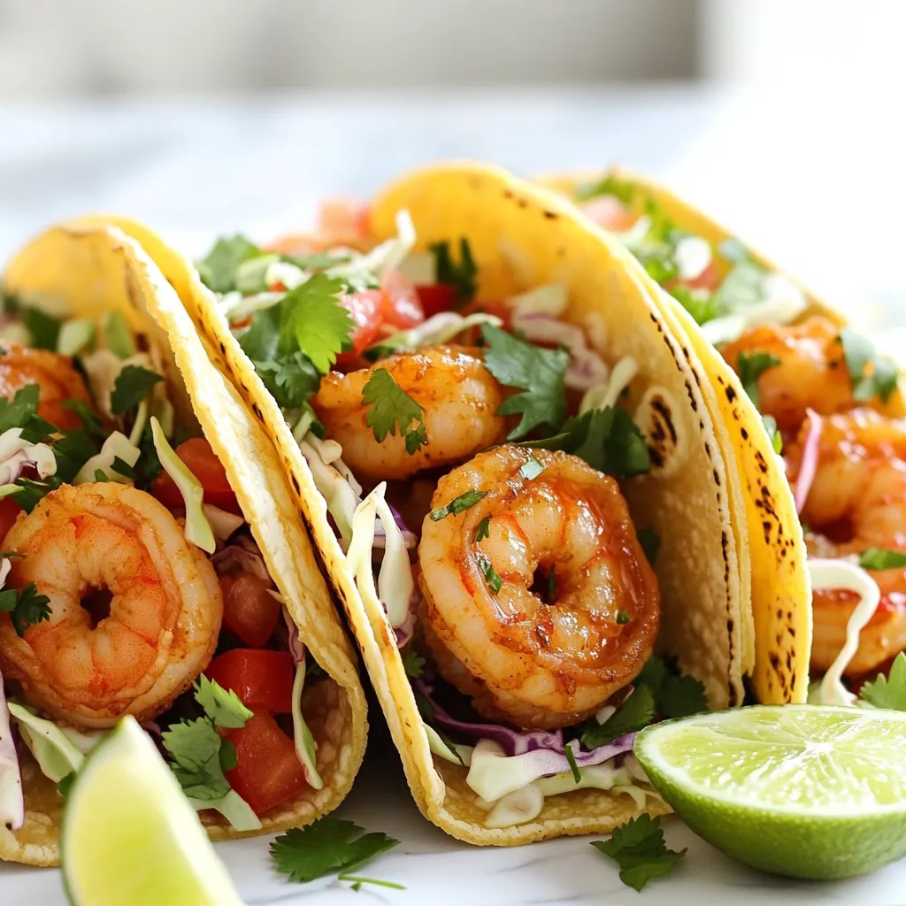 Air Fryer Garlic Butter Shrimp Tacos Tasty and Easy Meal