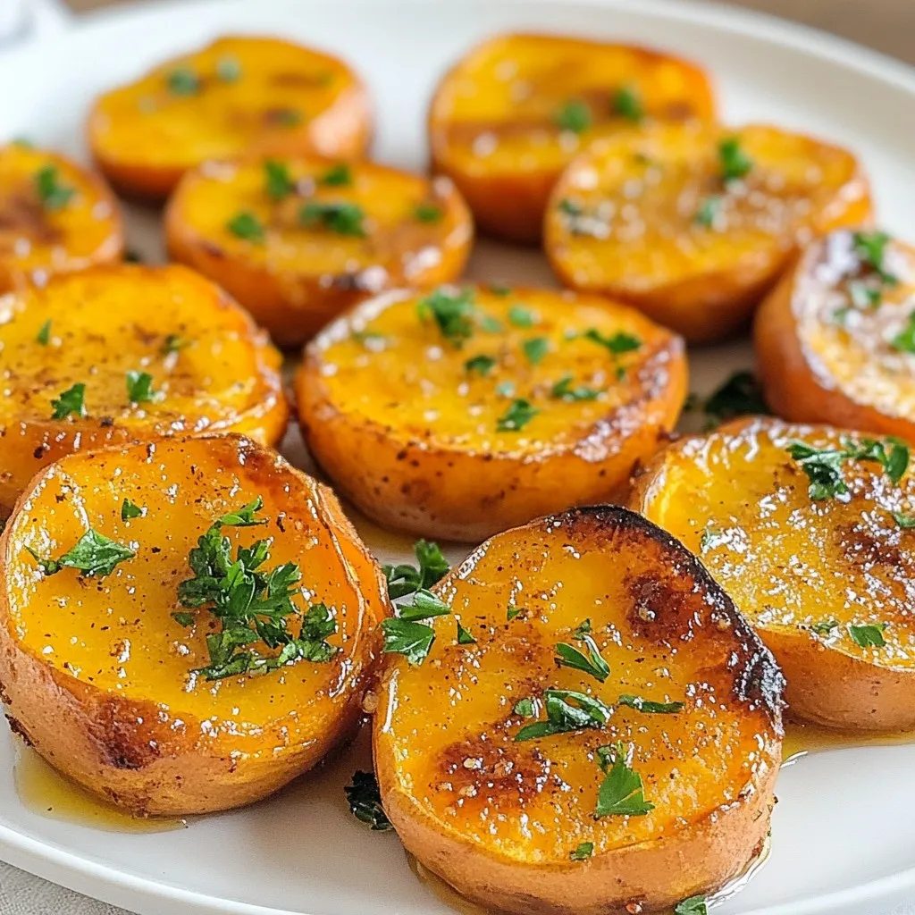 Honey Roasted Sweet Potato Rounds Flavorful Side Dish
