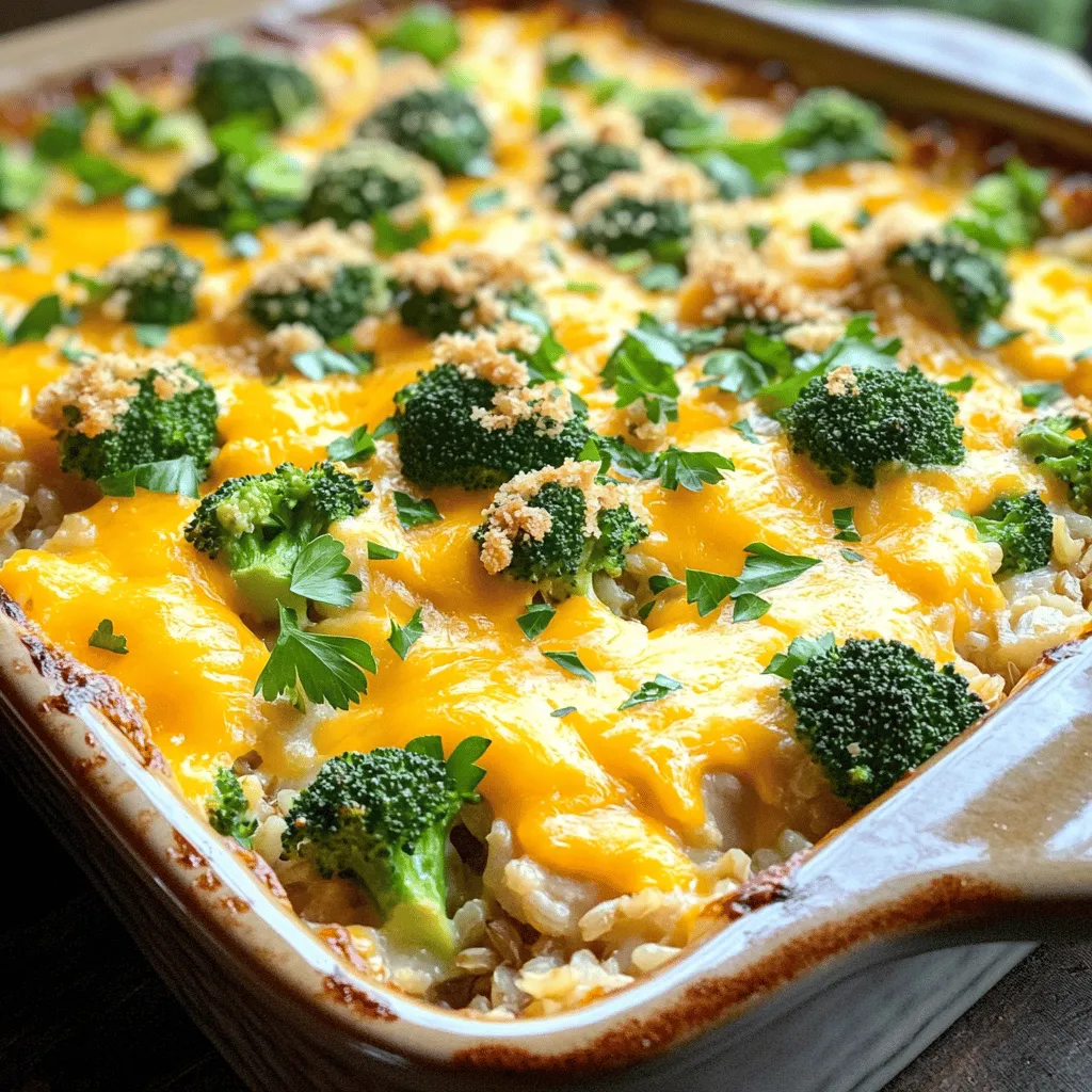 Cheesy Chicken Broccoli Rice Bake Comfort Food Recipe
