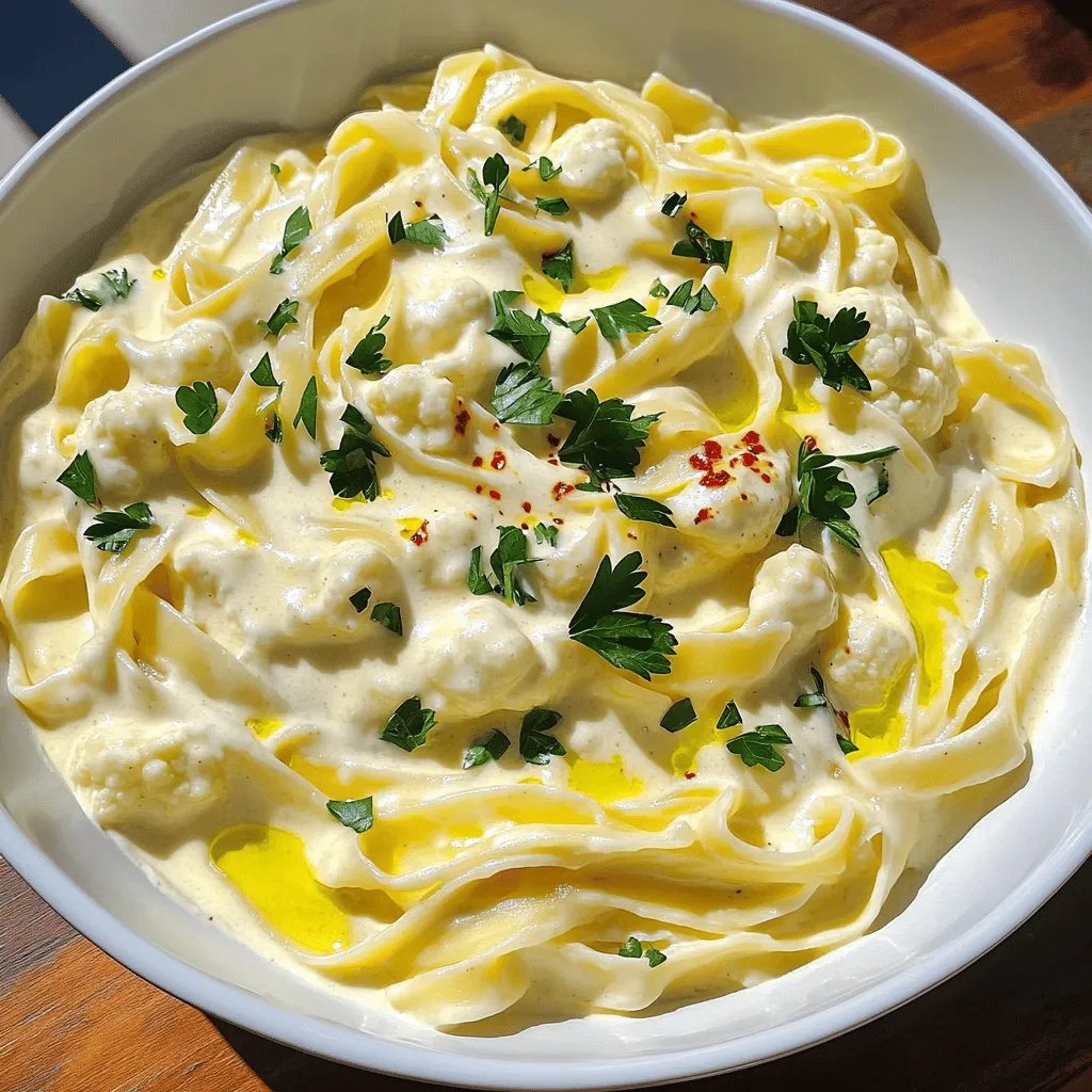 Creamy Cauliflower Alfredo Rich and Flavorful Dish