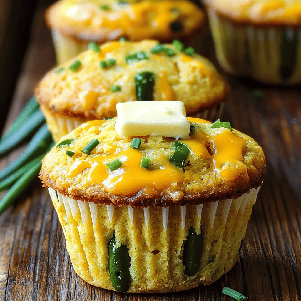 Cheesy Jalapeño Cornbread Muffins Flavorful Treat