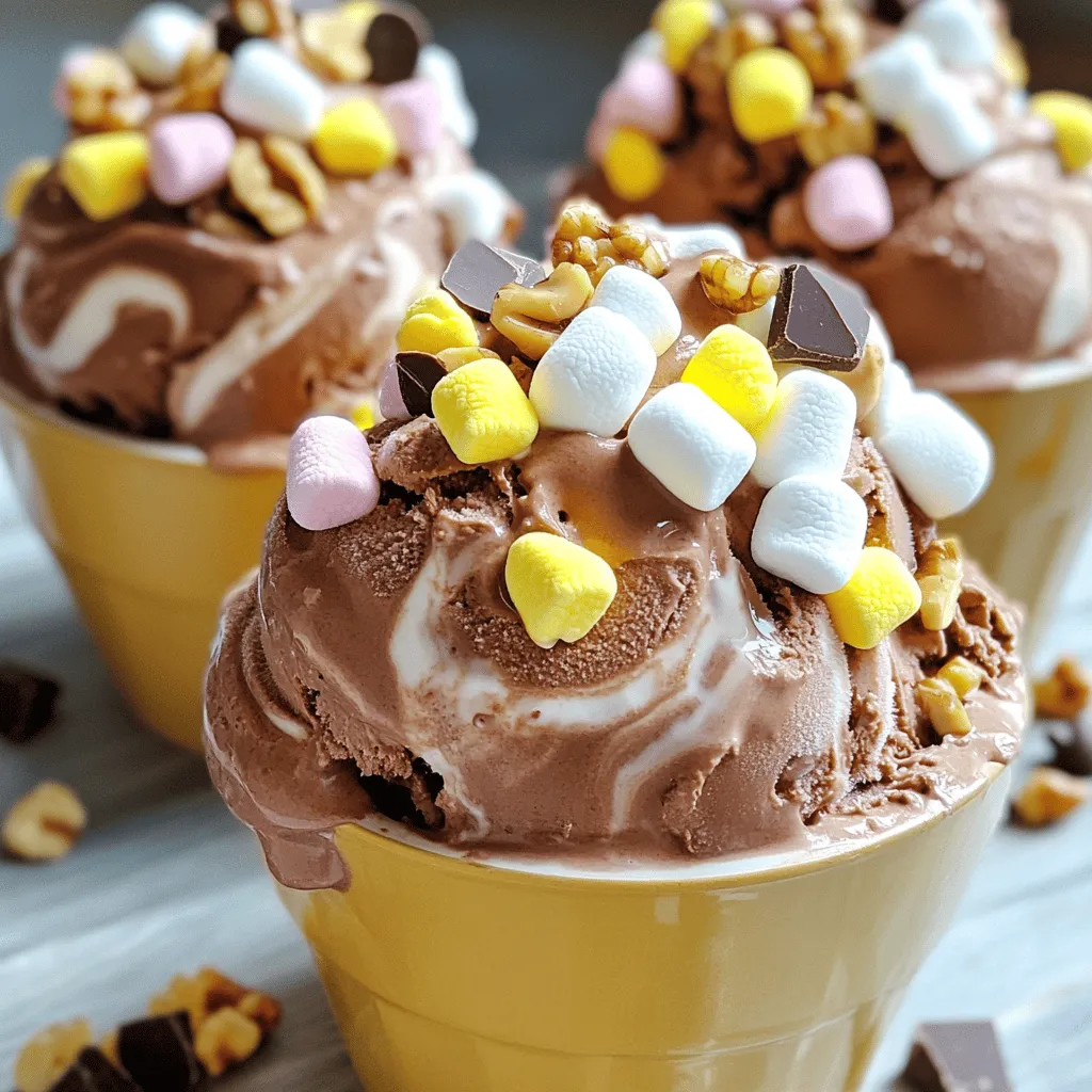 No-Churn Rocky Road Ice Cream Delightful and Simple