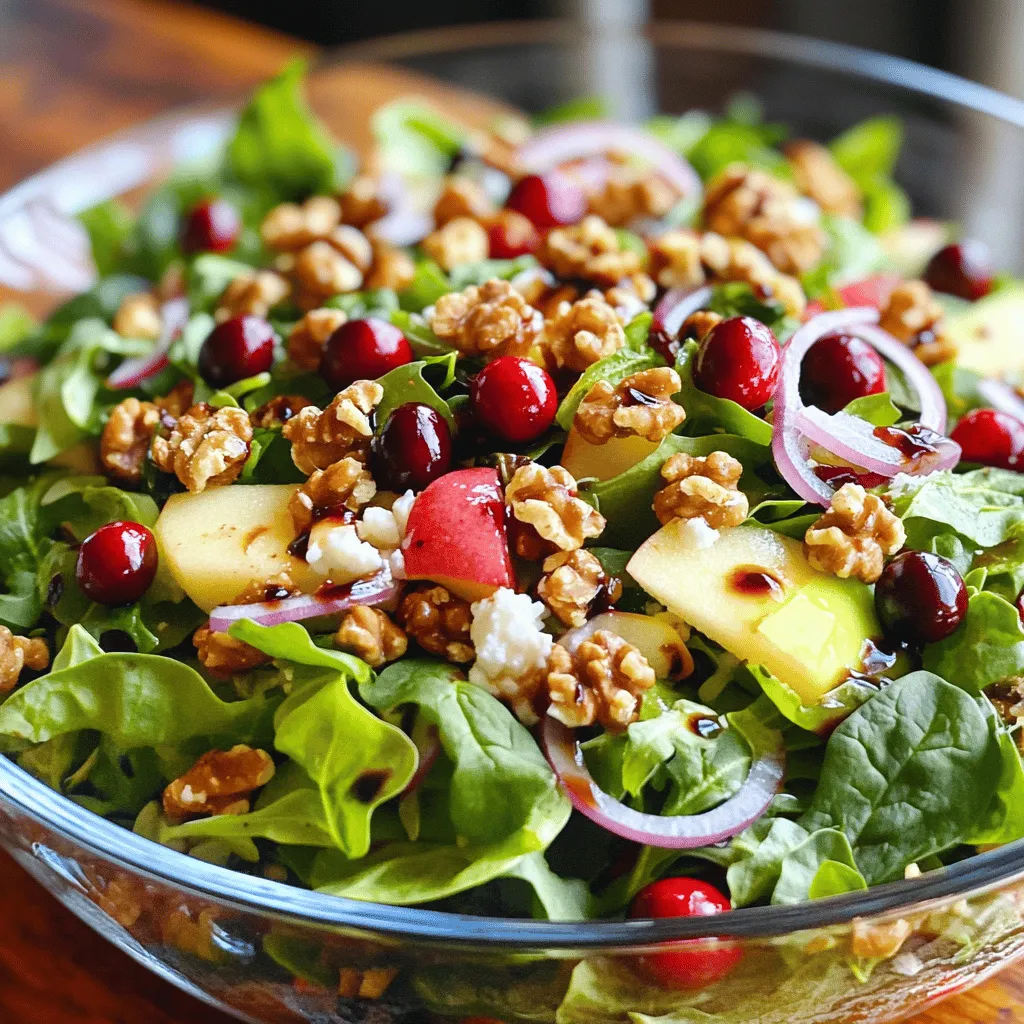 Cranberry Walnut Salad Fresh and Flavorful Delight