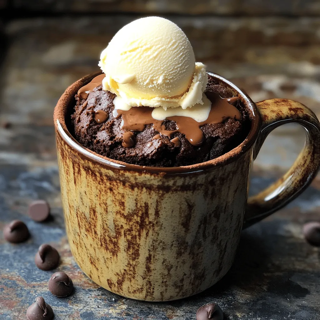 Fudgy Brownie Mug Cake Quick and Easy Treat