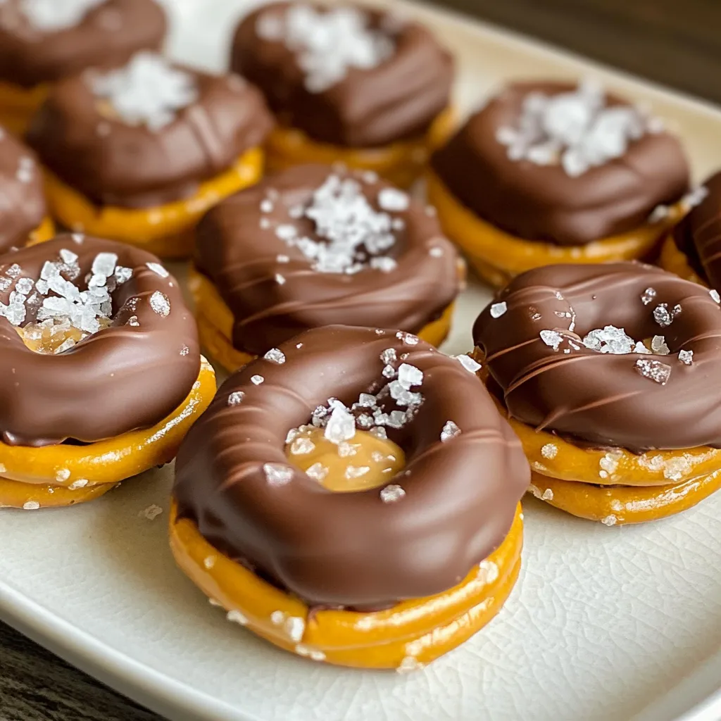 Chocolate Dipped Peanut Butter Pretzel Bites Delight