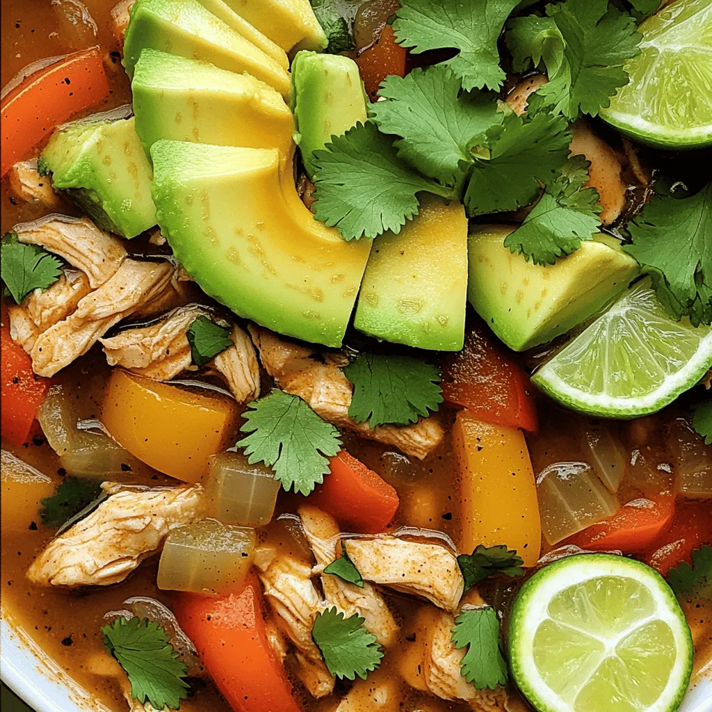 Easy Chicken Fajita Soup Flavor-packed and Quick Meal