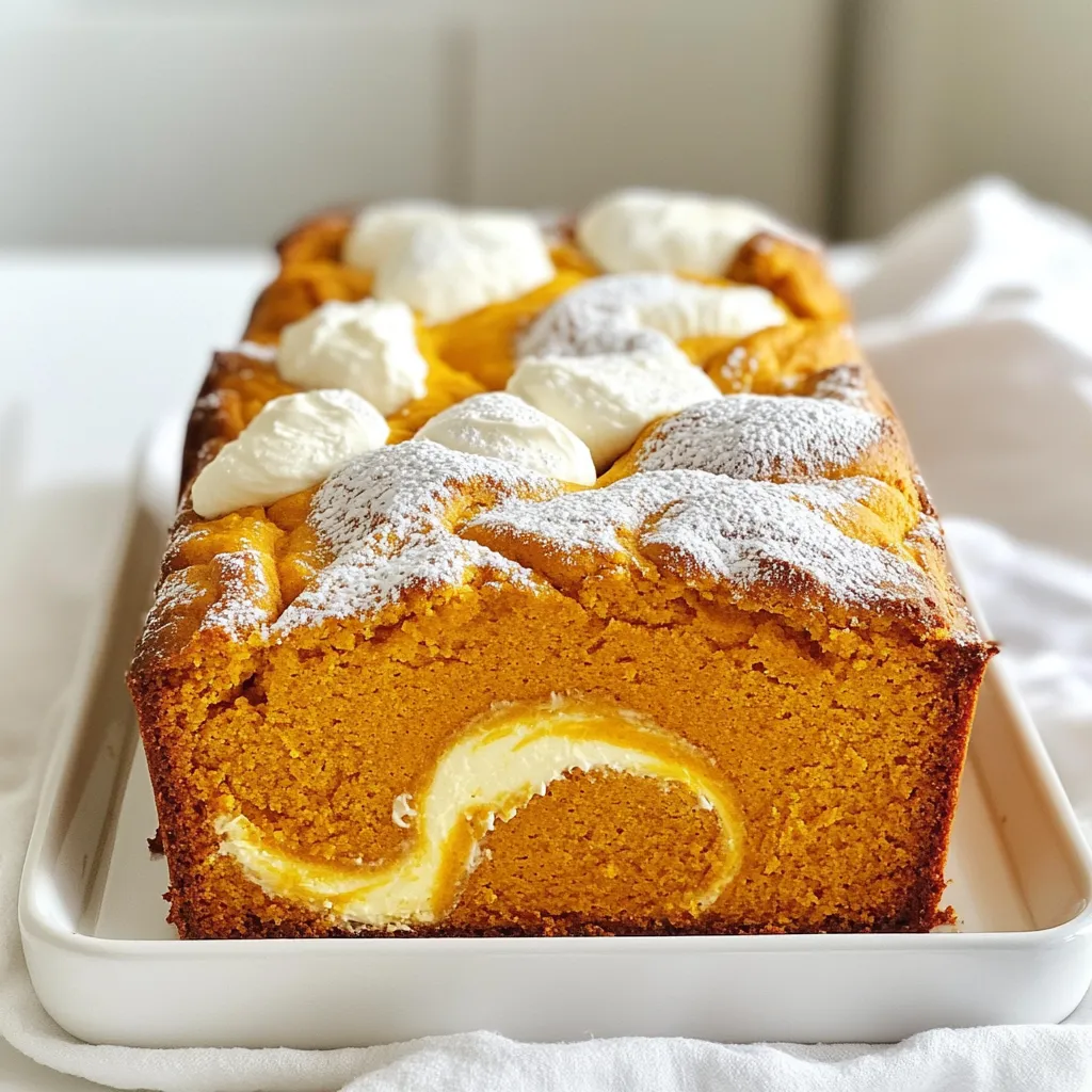 Pumpkin Cream Cheese Swirl Loaf Irresistible Recipe