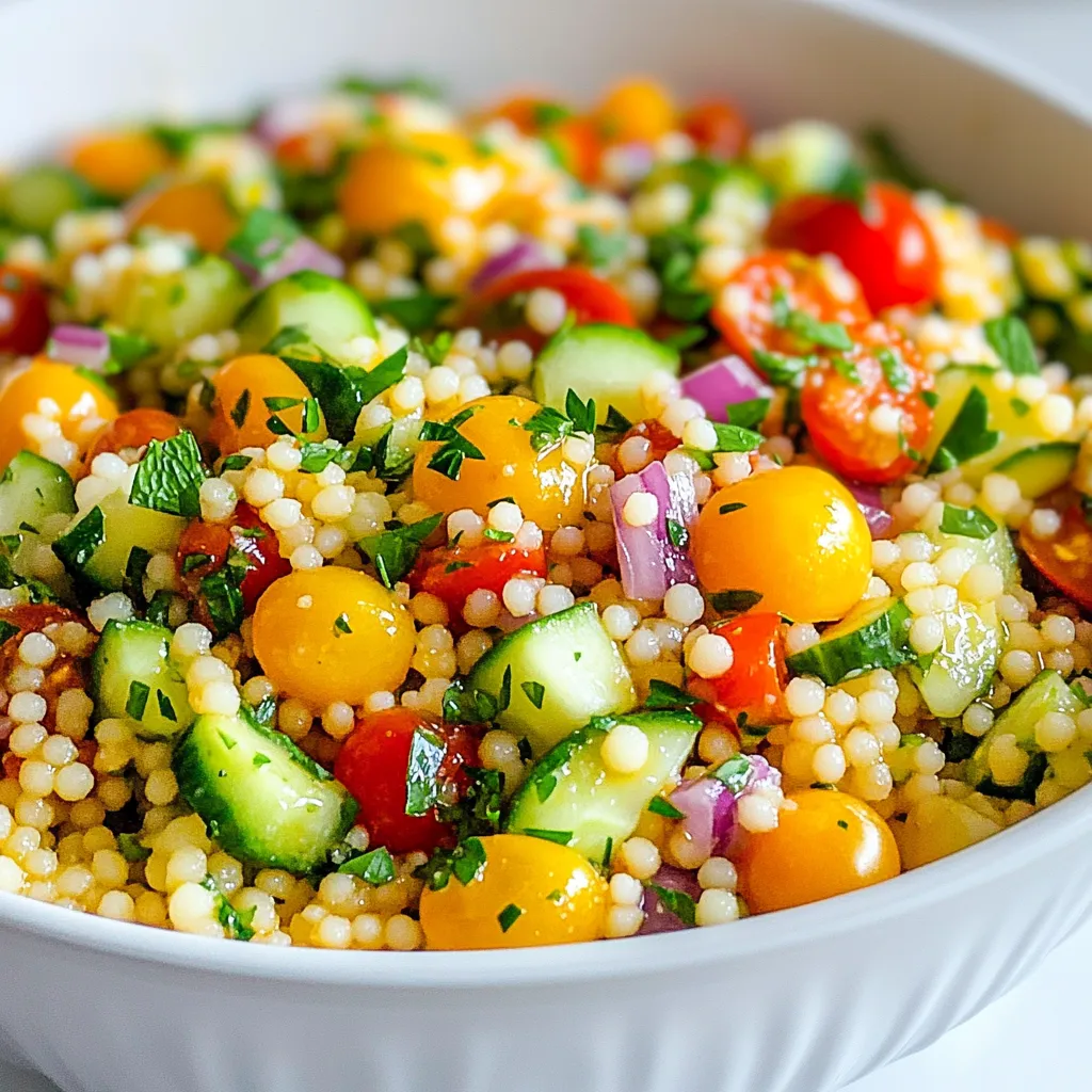 Lemon Herb Couscous Salad Fresh and Flavorful Dish