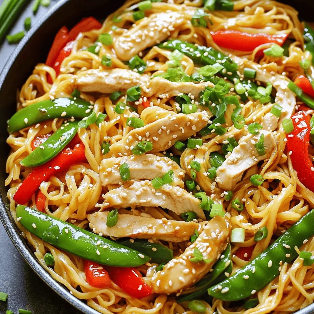 15-Minute Chicken Stir Fry Noodles Quick and Easy Meal