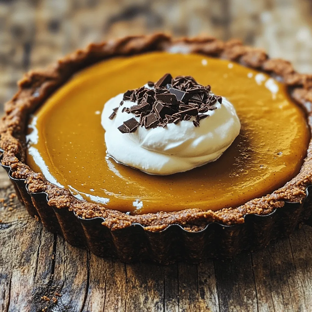Dark Chocolate Pumpkin Tart Irresistible Dessert Delight