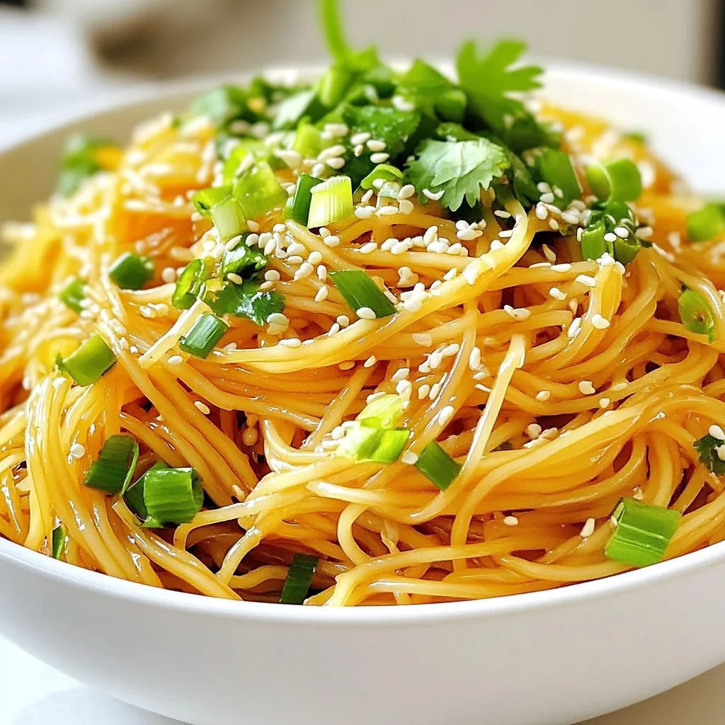 Minute Garlic Sesame Noodles Quick and Tasty Recipe