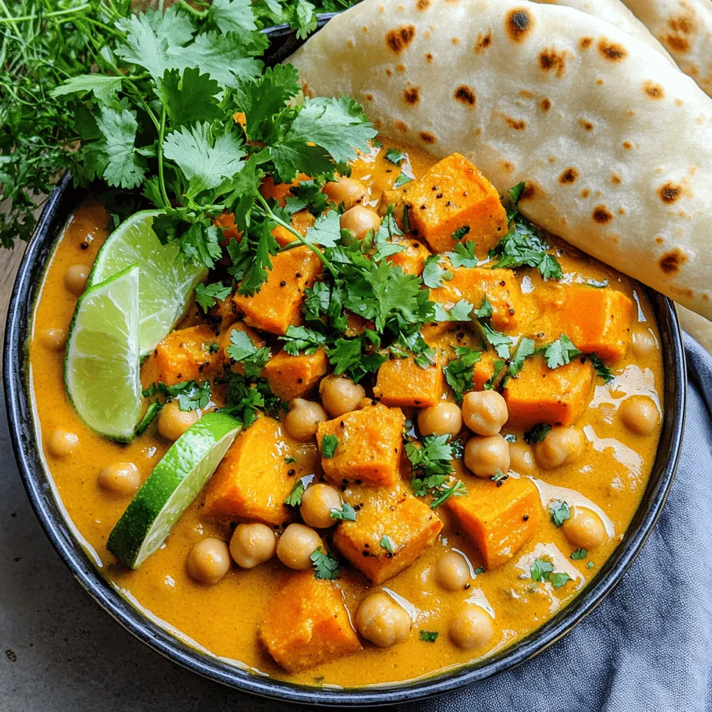 Sweet Potato Chickpea Curry Flavorful and Simple Dish