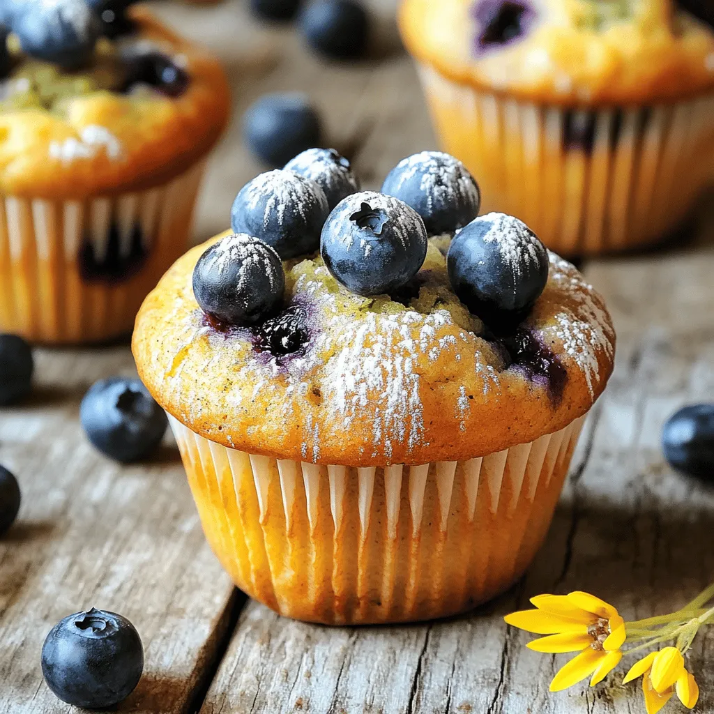 Zucchini Blueberry Muffins Tasty and Simple Delight