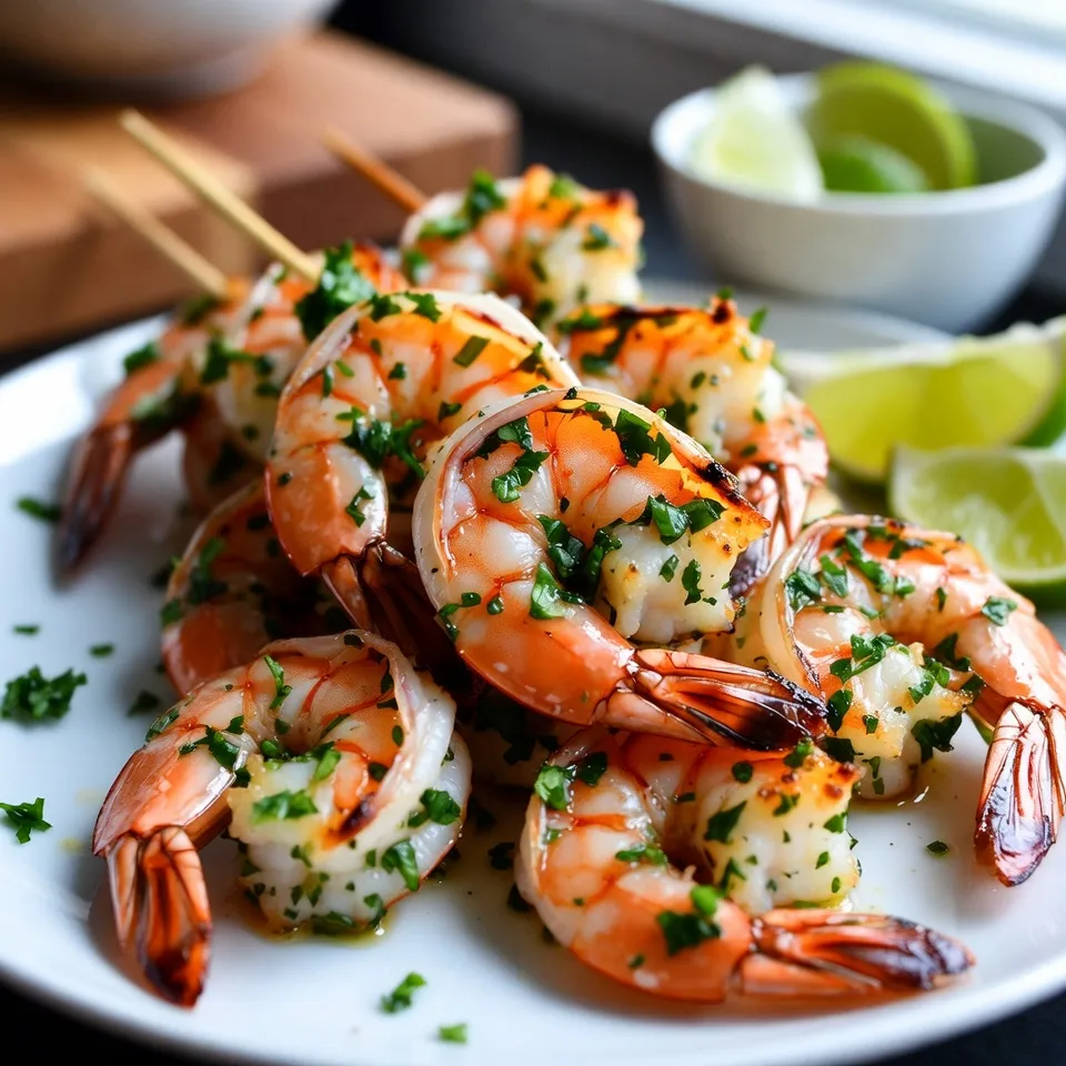 Cilantro Lime Shrimp Skewers Flavorful Grilled Treat