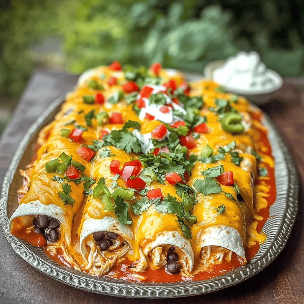 Easy Chicken Enchiladas Flavorful and Quick Dinner Idea