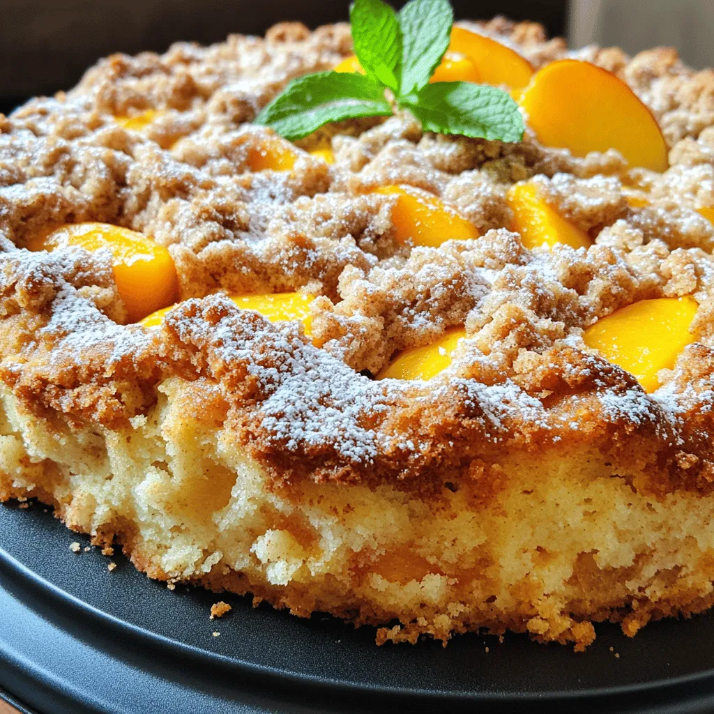 Peach Streusel Coffee Cake Flavorful and Easy Recipe