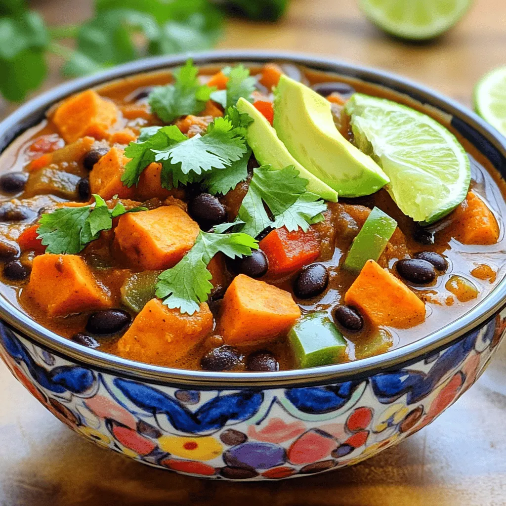 Sweet Potato Black Bean Chili Flavorful Comfort Bowl