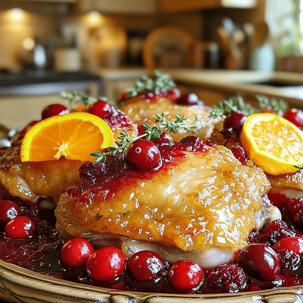 Slow Cooker Cranberry Orange Chicken Roast Delight