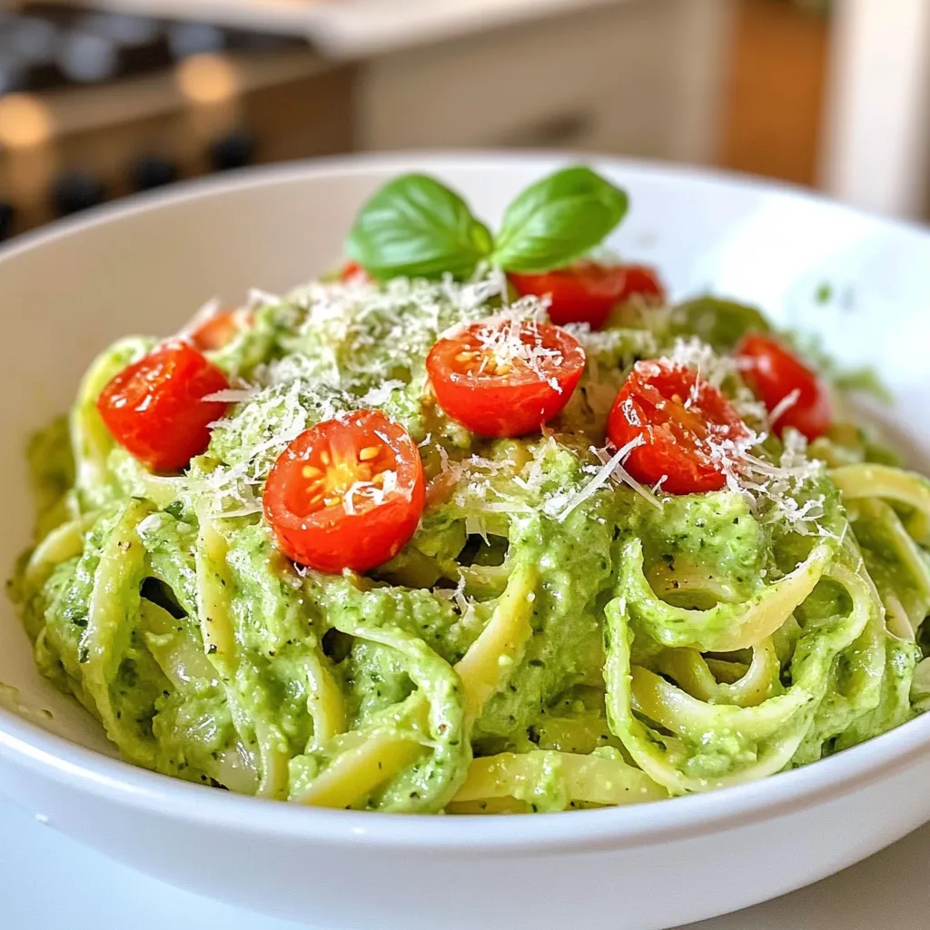 Creamy Avocado Pasta Delight for Quick Dinner