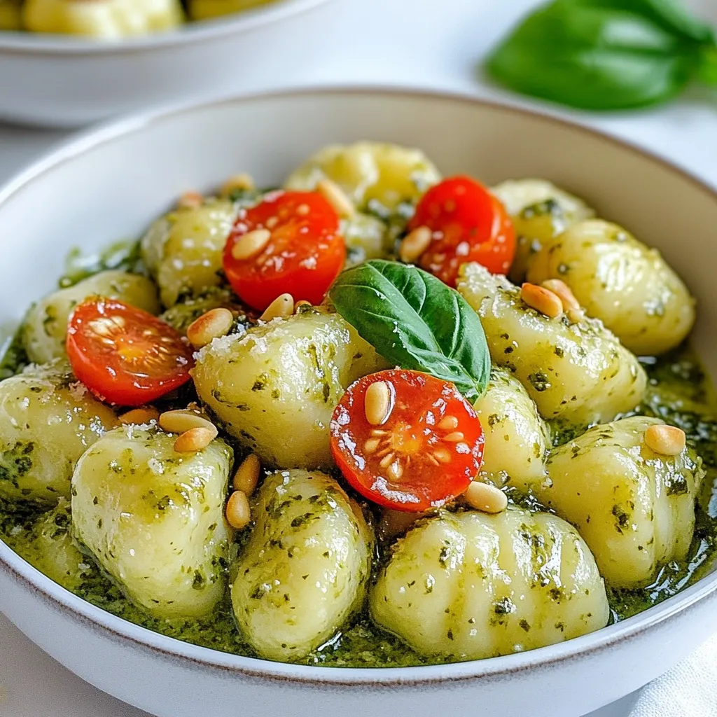 Creamy Pesto Gnocchi Flavorful and Simple Meal