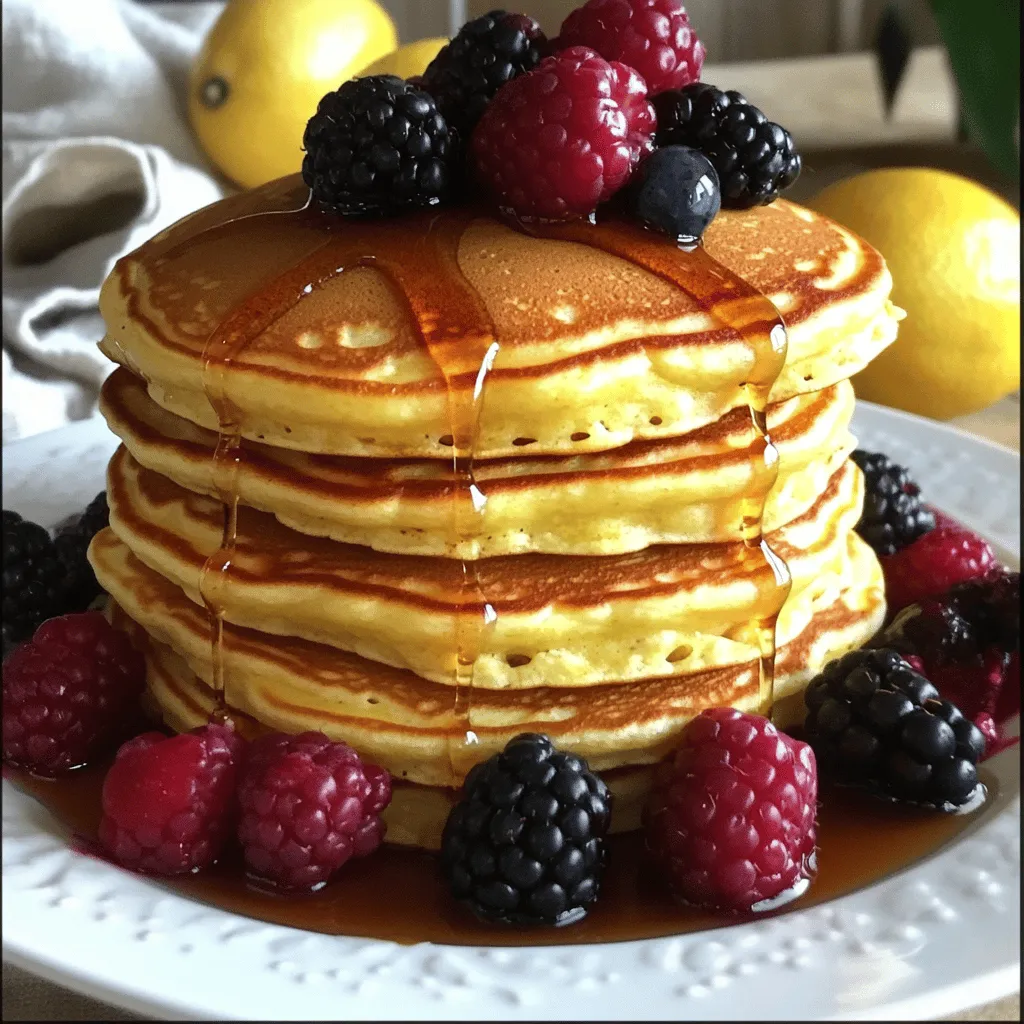 Lemon Ricotta Pancakes Fluffy and Flavorful Delight