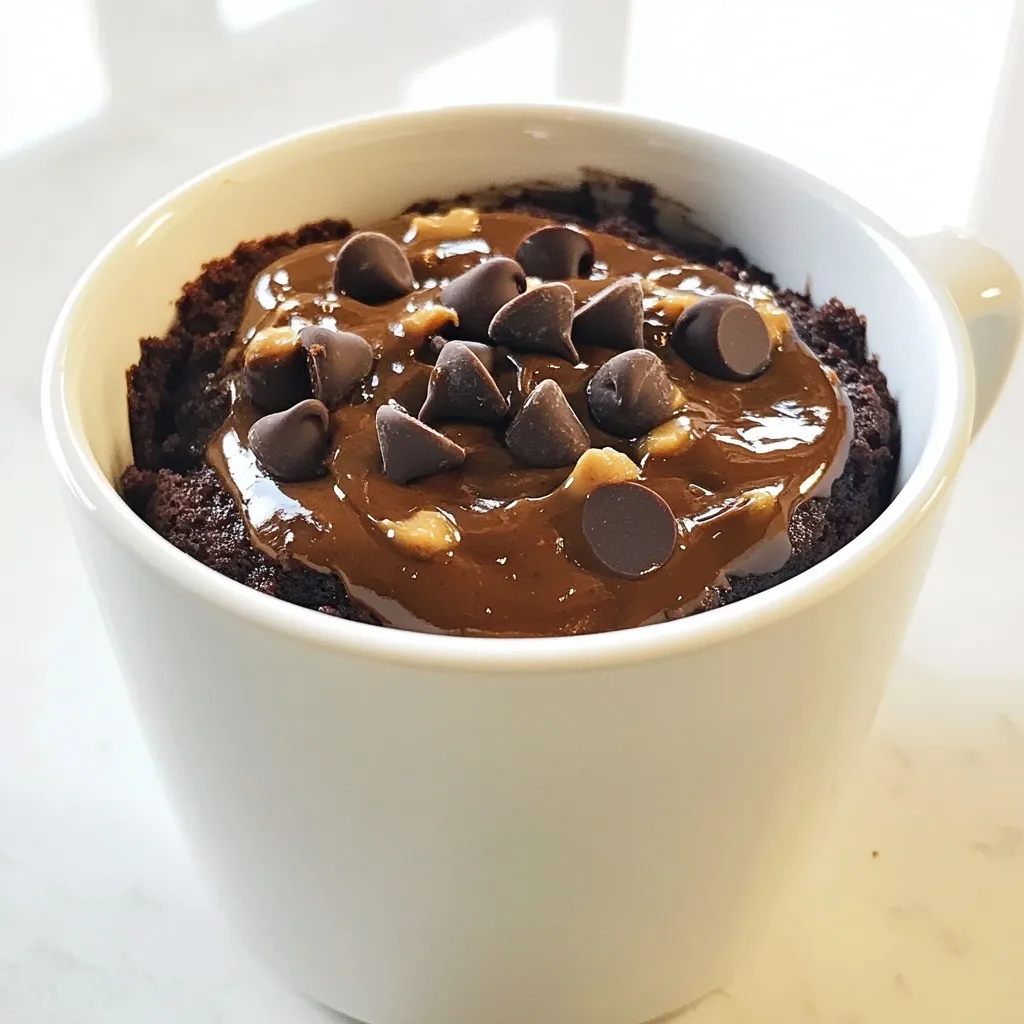 Chocolate Peanut Butter Mug Cake Rich and Quick Treat