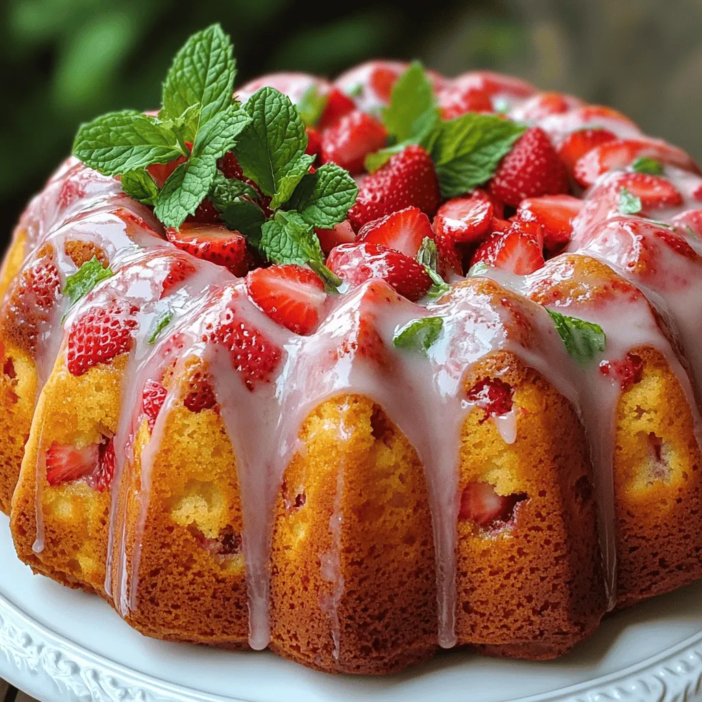 Strawberry Bundt Cake Bliss for Delightful Desserts