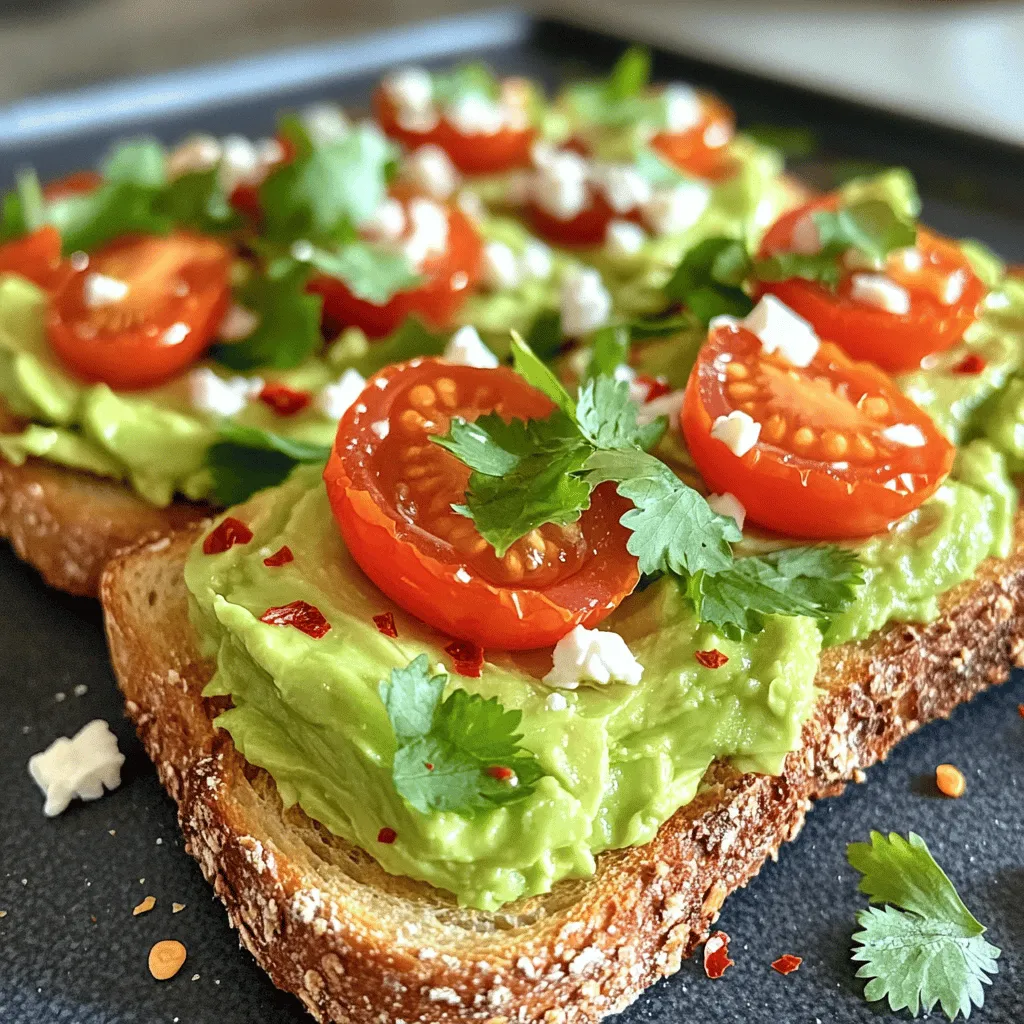 Smashed Avocado Toast Fresh and Flavorful Delight