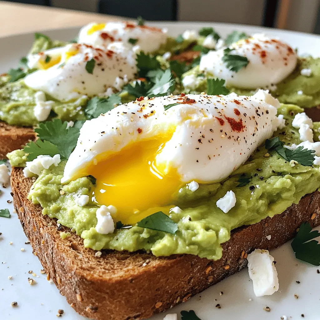 Delicious Avocado Toast with Poached Egg Recipe