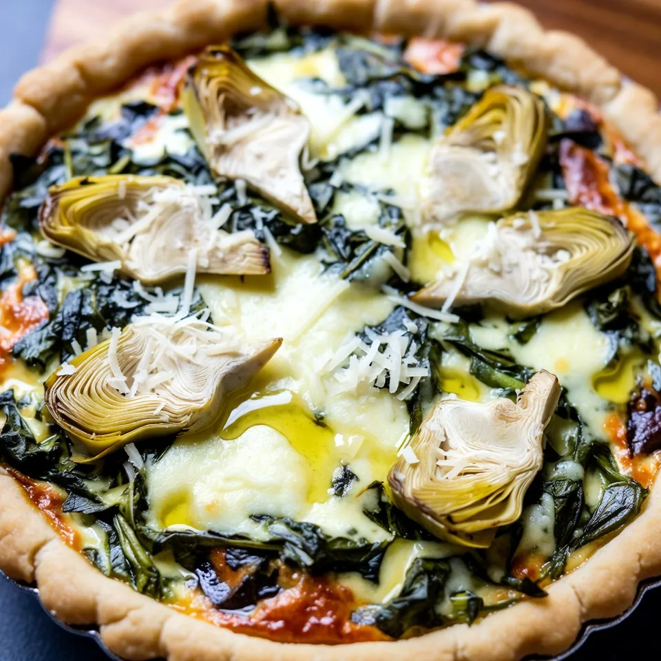 Spinach Artichoke Quiche Flavorful and Savory Delight
