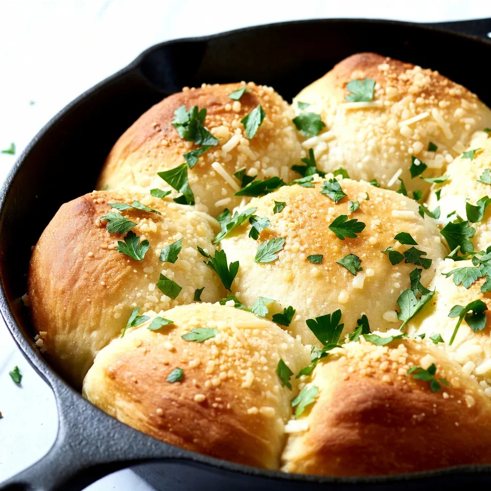 Garlic Parmesan Skillet Rolls Quick and Tasty Treat
