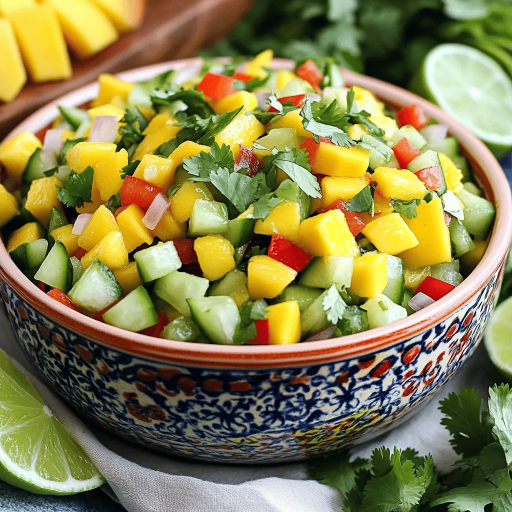 Cucumber Mango Salsa Fresh and Flavorful Delight