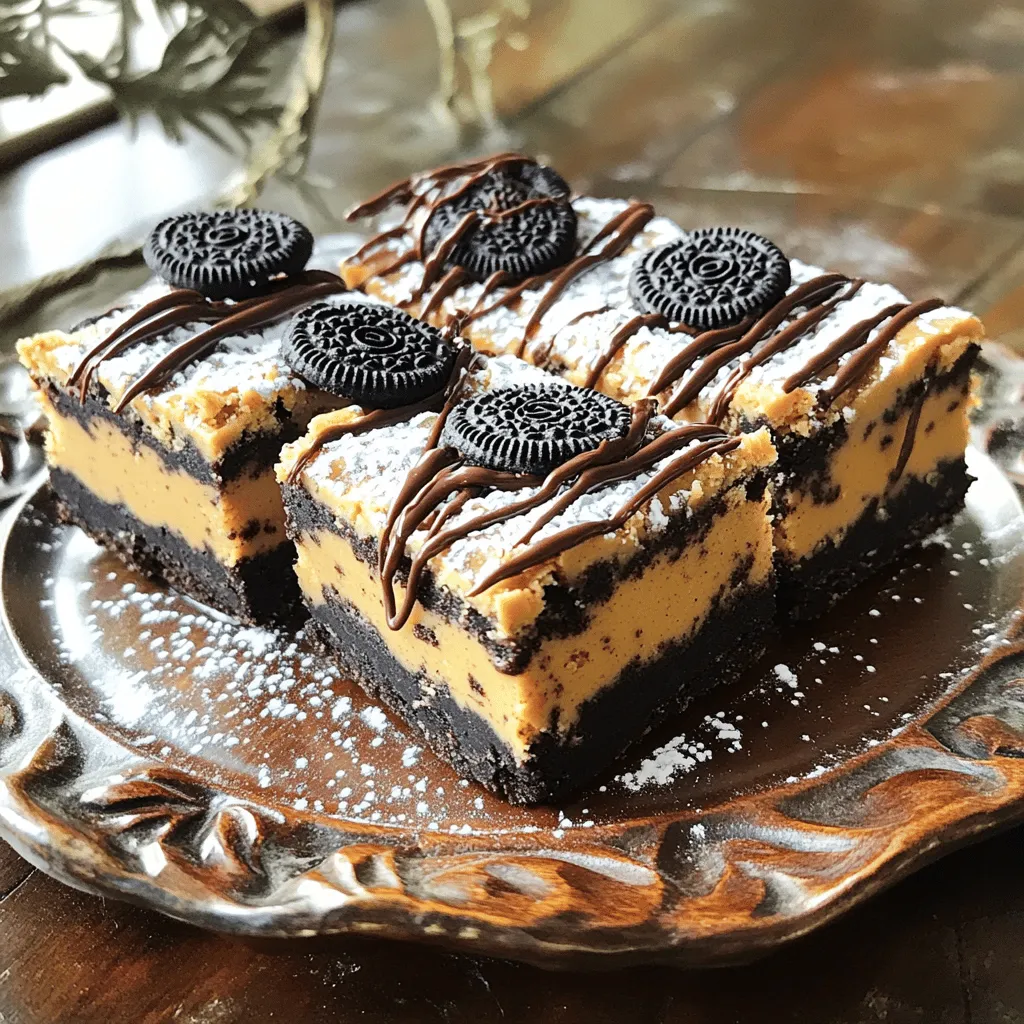 No-Bake Oreo Peanut Butter Bars Easy and Quick Treat