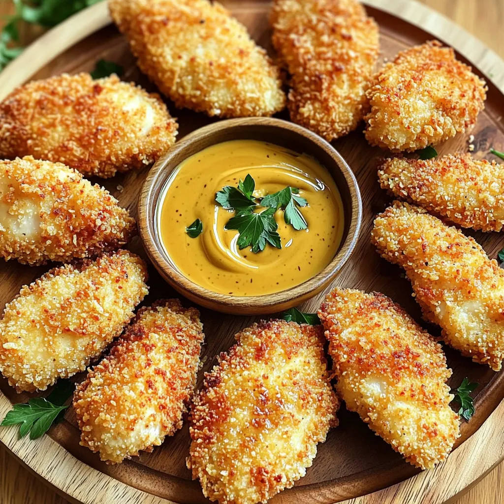 Air Fryer Crispy Chicken Tenders with Honey Mustard Delight