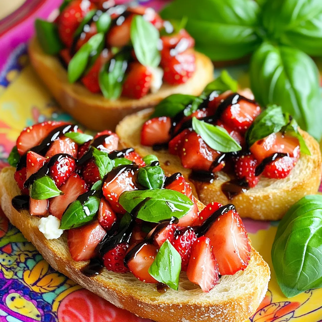 Strawberry Basil Bruschetta Fresh and Flavorful Treat