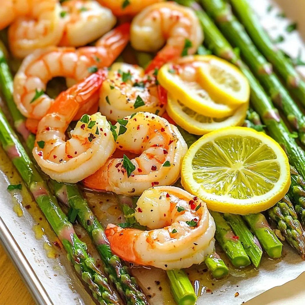 Lemon Garlic Shrimp &#038; Asparagus Sheet-Pan Delight