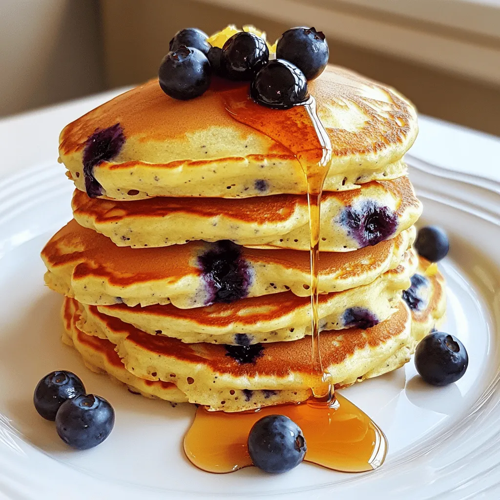 Lemon Blueberry Ricotta Pancakes Fluffy and Delicious