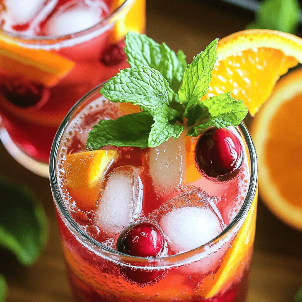 Cranberry Orange Refresher Bright and Simple Refreshment