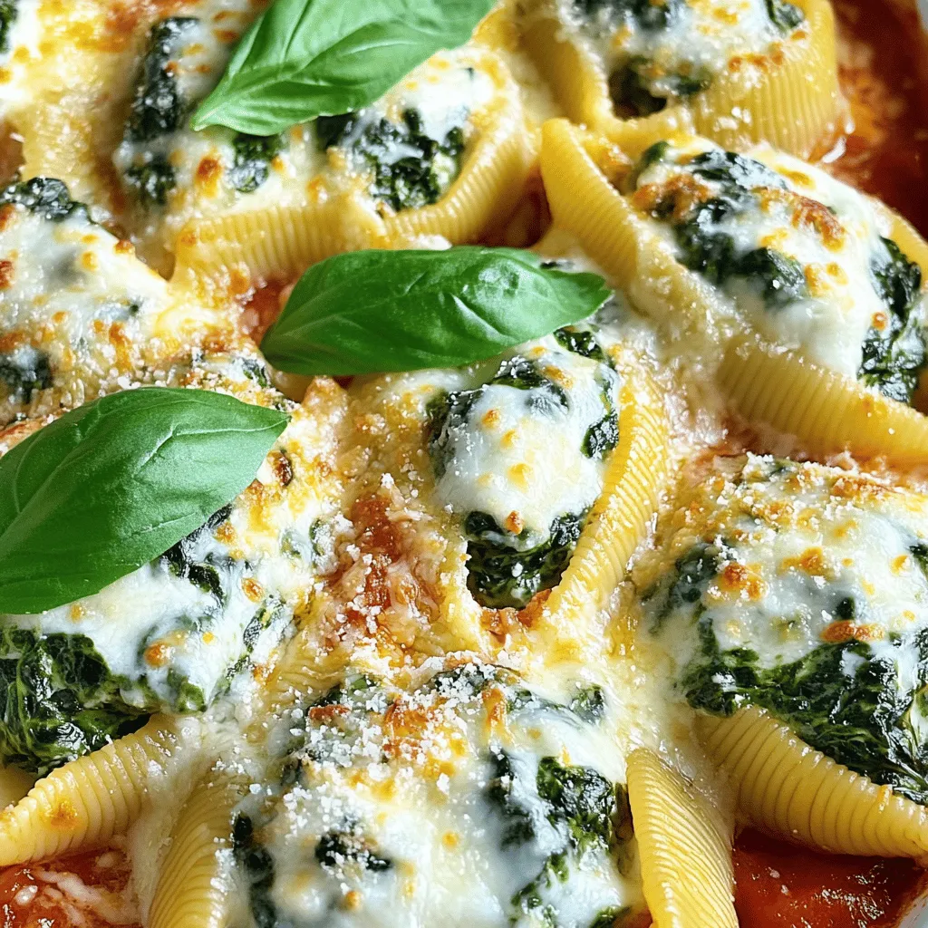 Spinach and Ricotta Stuffed Shells Hearty and Flavorful