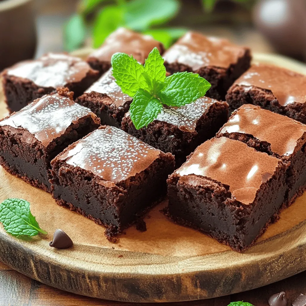 Chocolate Mint Brownies Irresistible and Decadent Treat